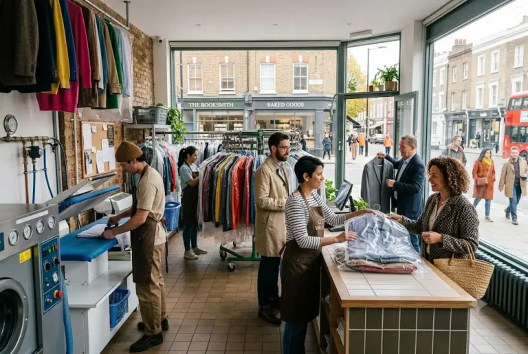Professional local dry cleaning service helping customers care for garments in the UK