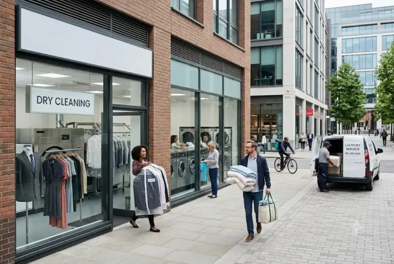 Professional dry cleaning and laundry services supporting customers across the UK