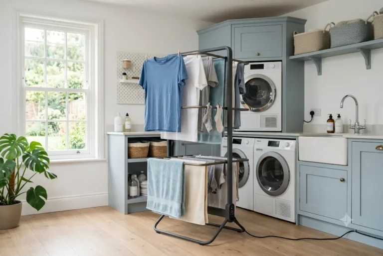 Best Heated Clothes Airer: A Complete Guide for UK Households Best heated clothes airer drying clothes indoors in a modern UK home