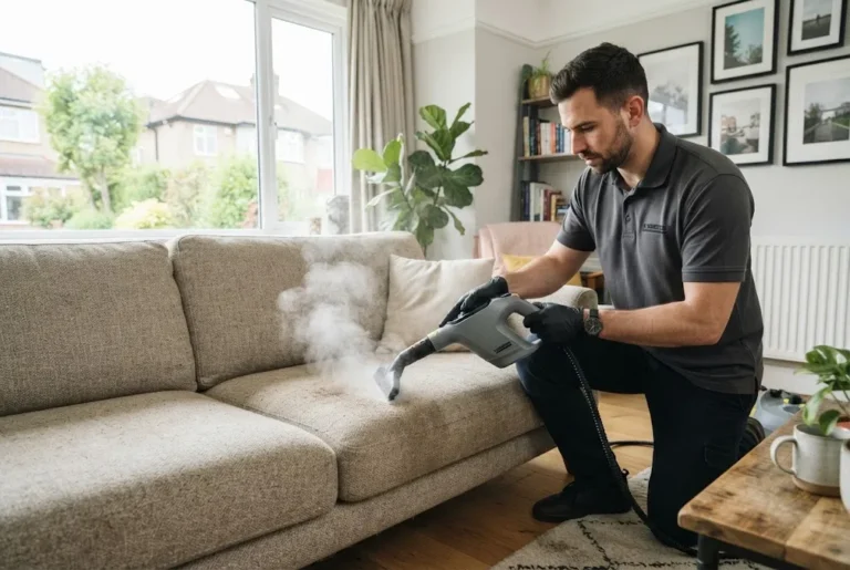 How to steam clean a sofa using an upholstery steam cleaner