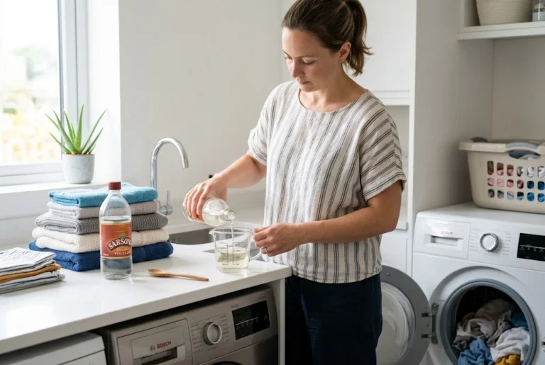 how to wash clothes in vinegar using a safe laundry method