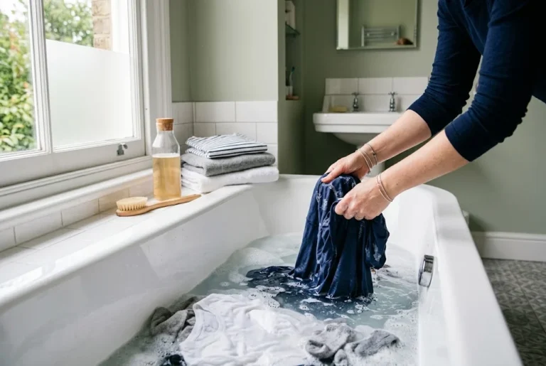 how to wash clothes without a washer in a bathtub